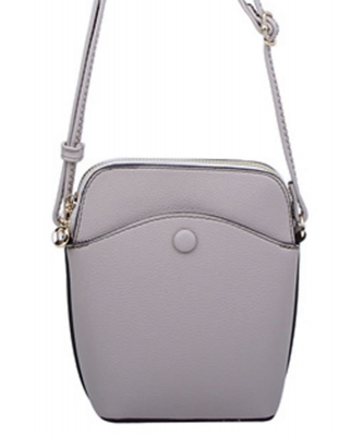 Fashion Pocket Crossbody Bag Cell Phone Purse CA116 LIGHT GRAY